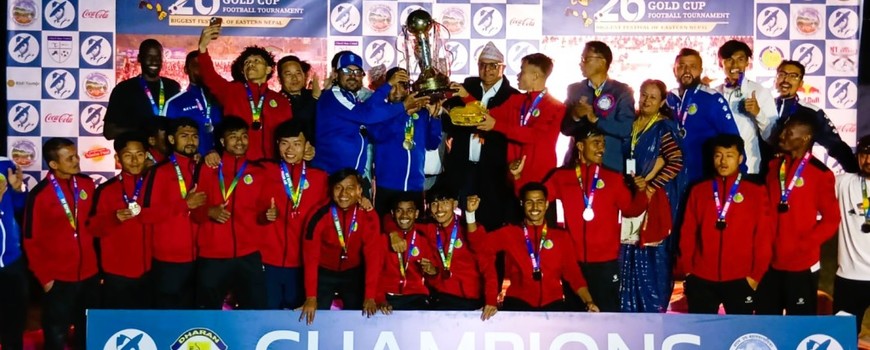 चर्च ब्वाईजलाई पछिपार्दै प्लानिङ ब्वाइजले चुम्यो २६ औं बुढासुब्बा गोल्डकपको ट्रोफि