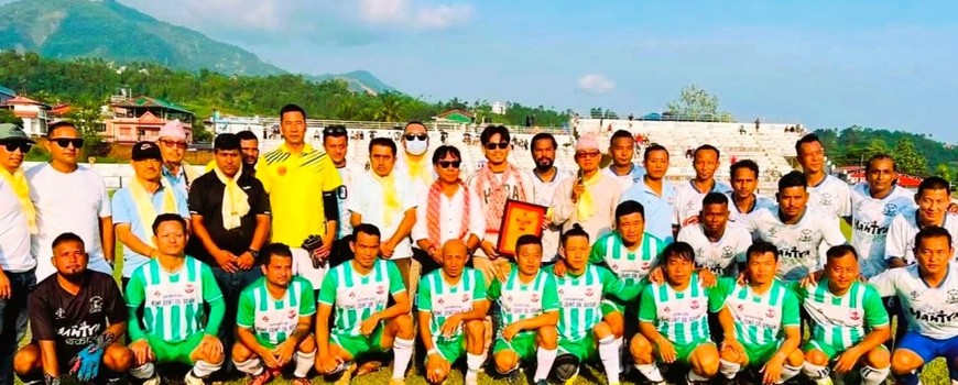 धराने राष्ट्रिय फुटबल खेलाडी मिलन राई सम्मानित